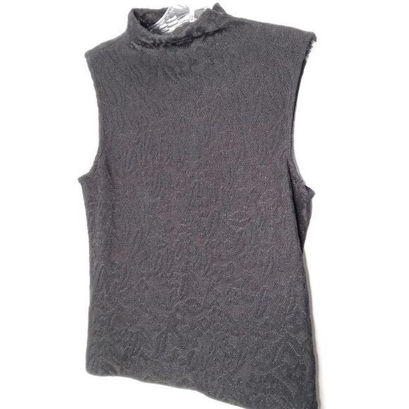 St. John black mock neck top - Picture 3 of 6